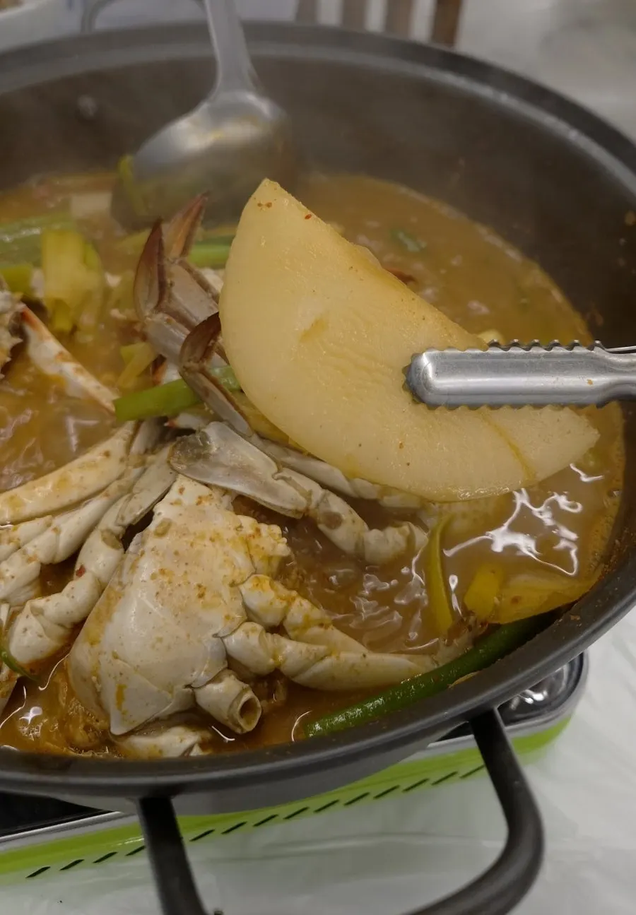 Crab body meat with high yield