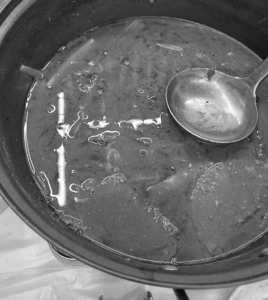 Multiple bowls of crab soup eaten