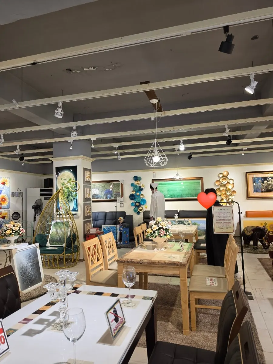 Second-floor furniture display area