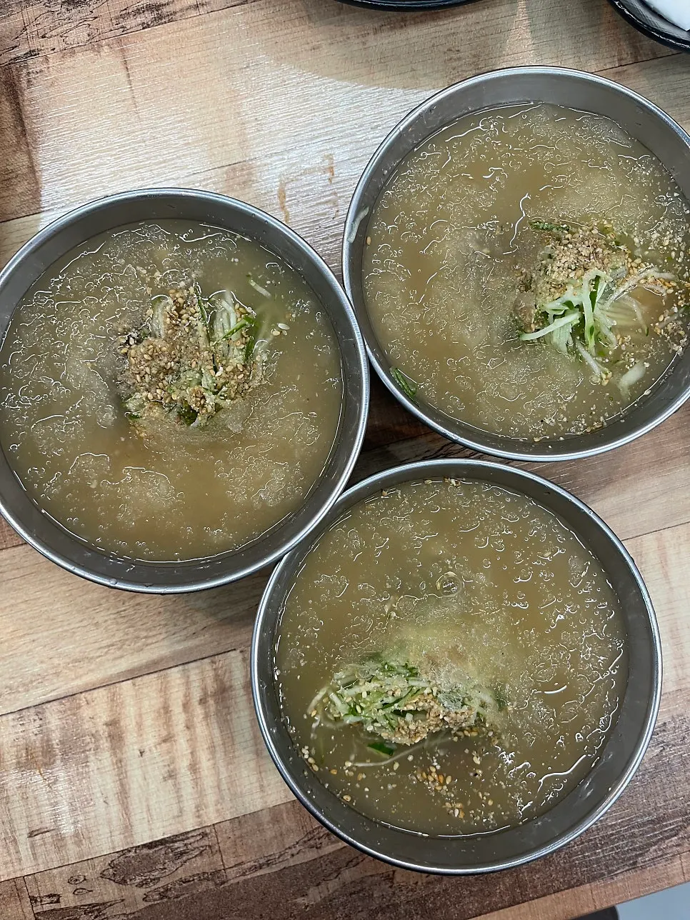 Kudzu mul-naengmyeon served for dessert