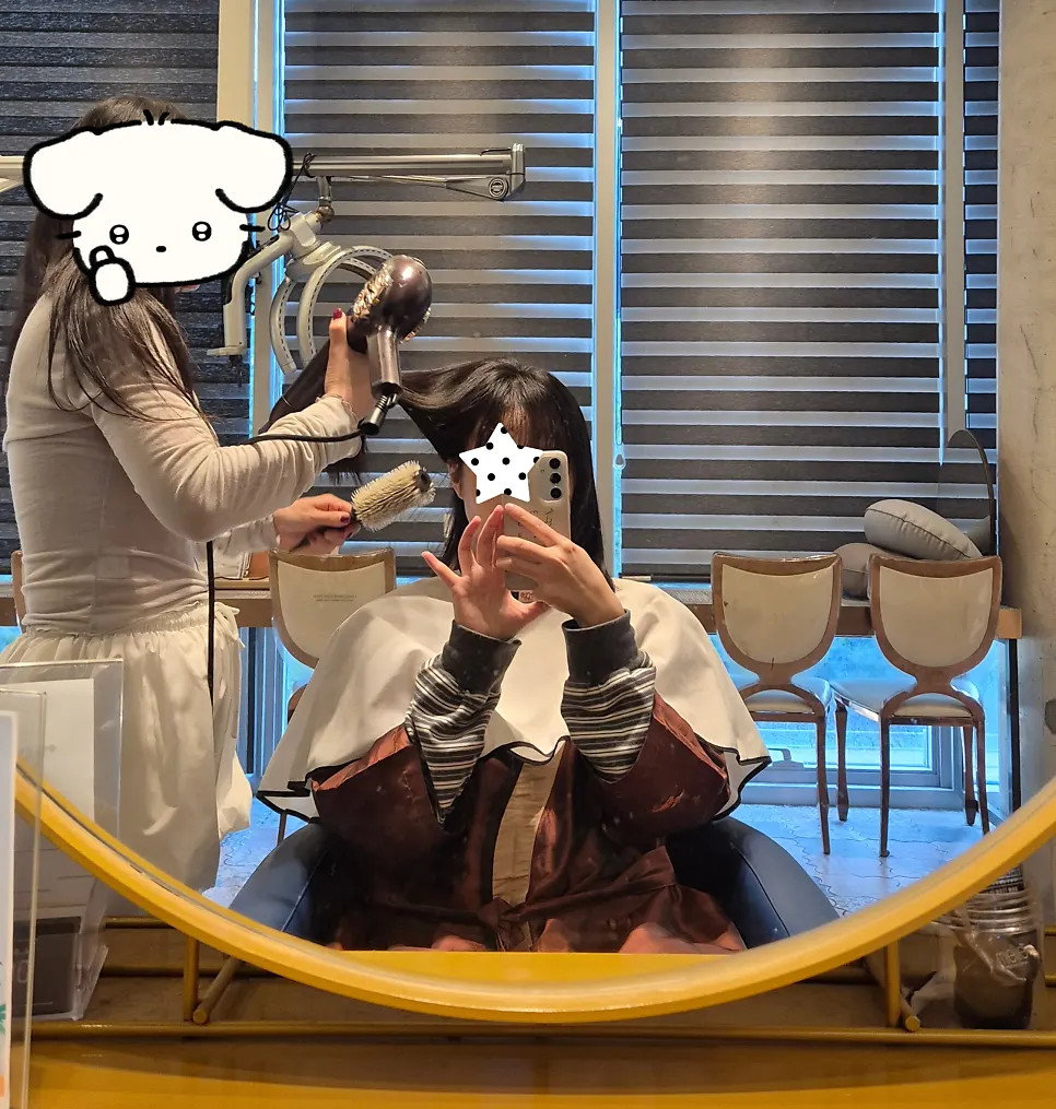 Moving to Charles Lee Hair Salon after care to prep for blow-dry