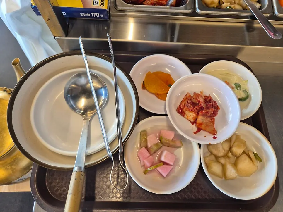 Basic side dishes neatly plated