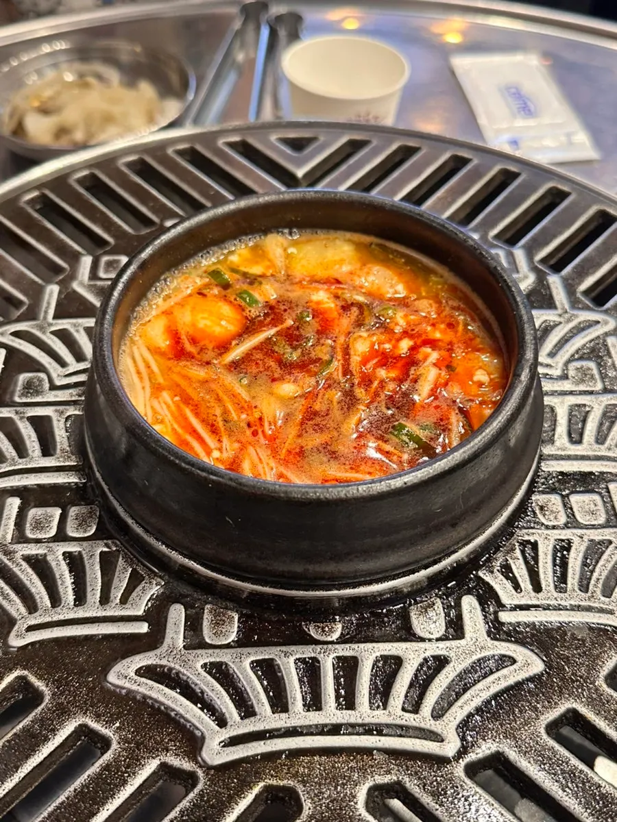 Sundubu-jjigae served as standard