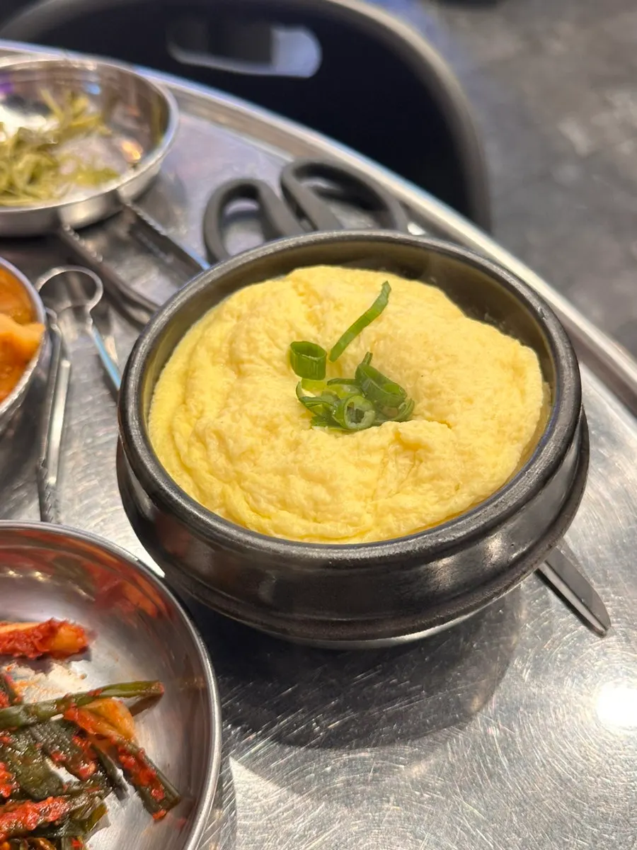 Complimentary steamed egg served on the house