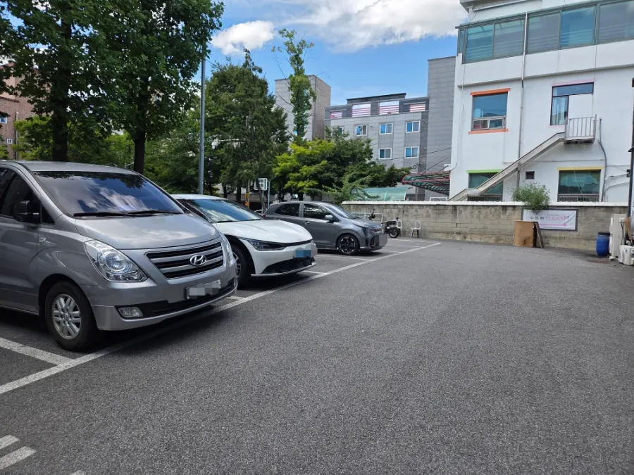 店後方停車空間