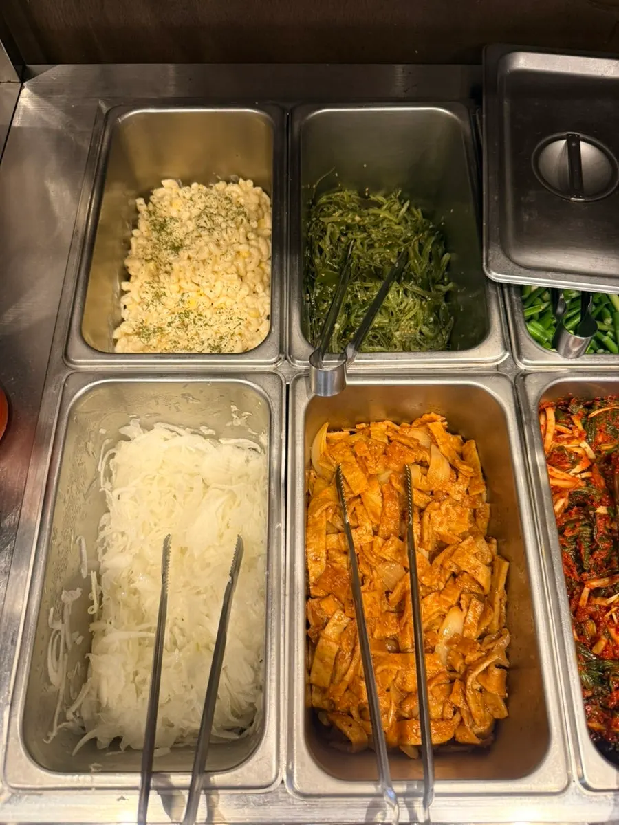 Plate of standard side dishes