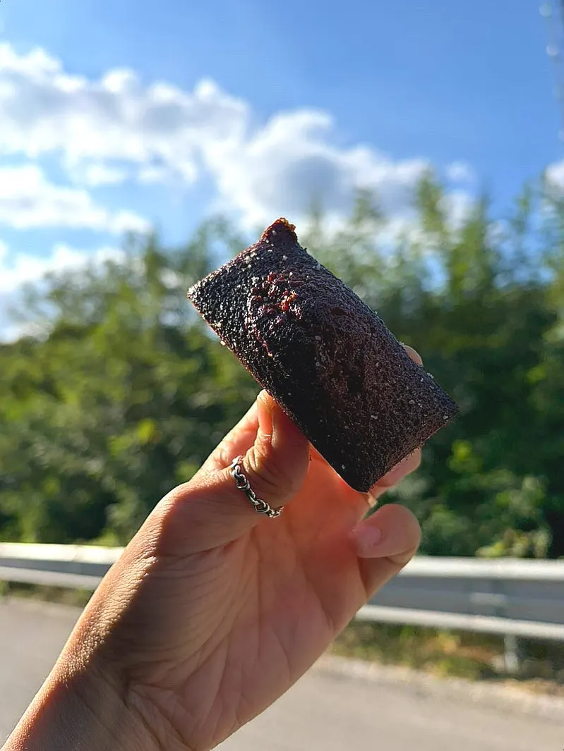 Financier and canelé served alongside coffee