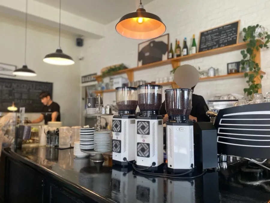 Interior of Brewers Coffee Cheonan Sinbu Branch crowded with customers