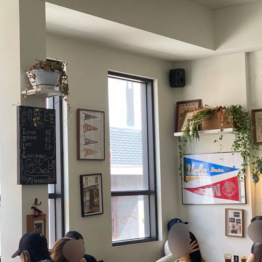 Stylishly arranged decor items inside the café