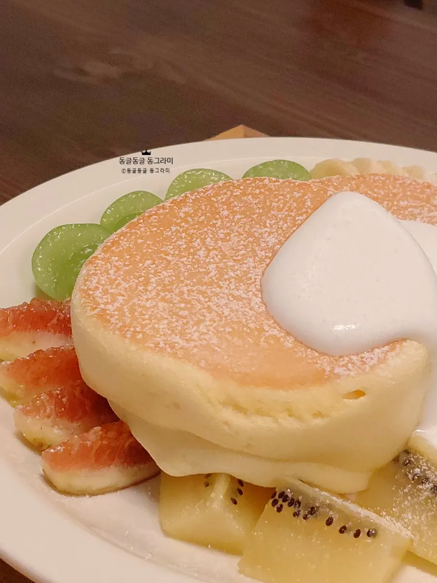 Soufflé pancake cooked and served immediately upon order