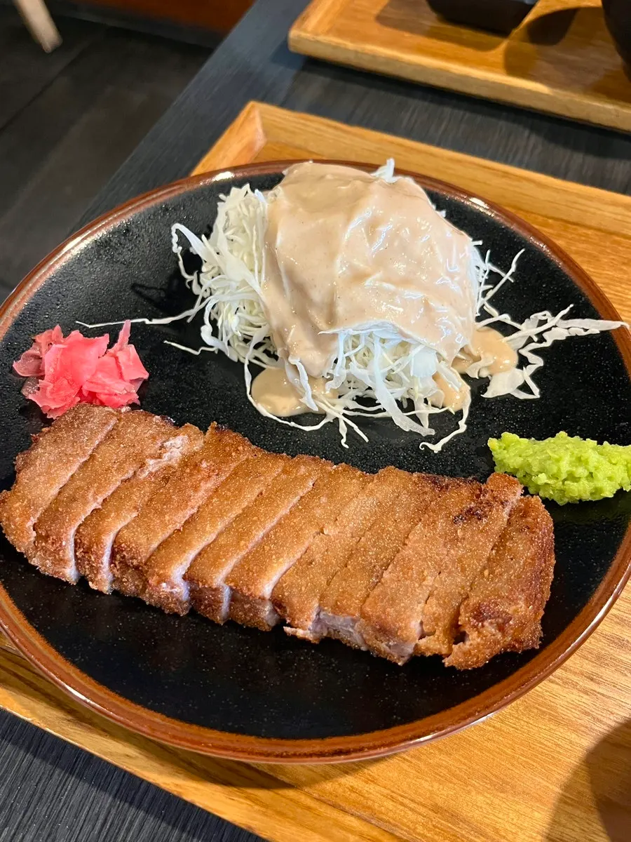 Tray of striploin gyukatsu
