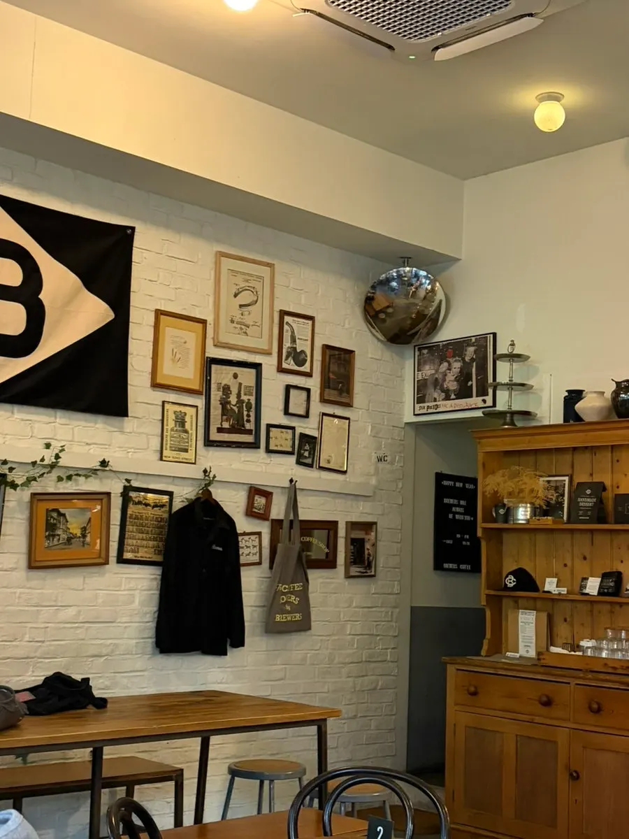 Interior of the Sinbu-dong Brewers Coffee café