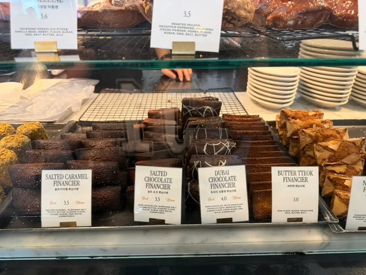 Display of baked treats at Brewers Coffee