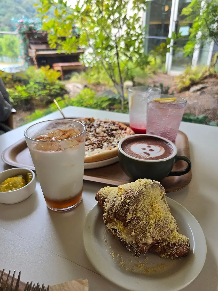 Warm rich chocolate latte with latte art