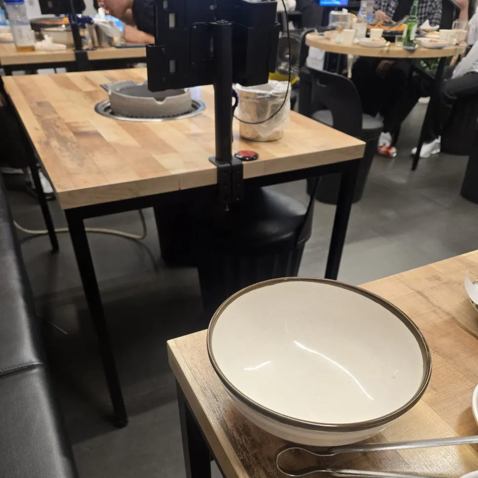 Restaurant interior with generously spaced tables