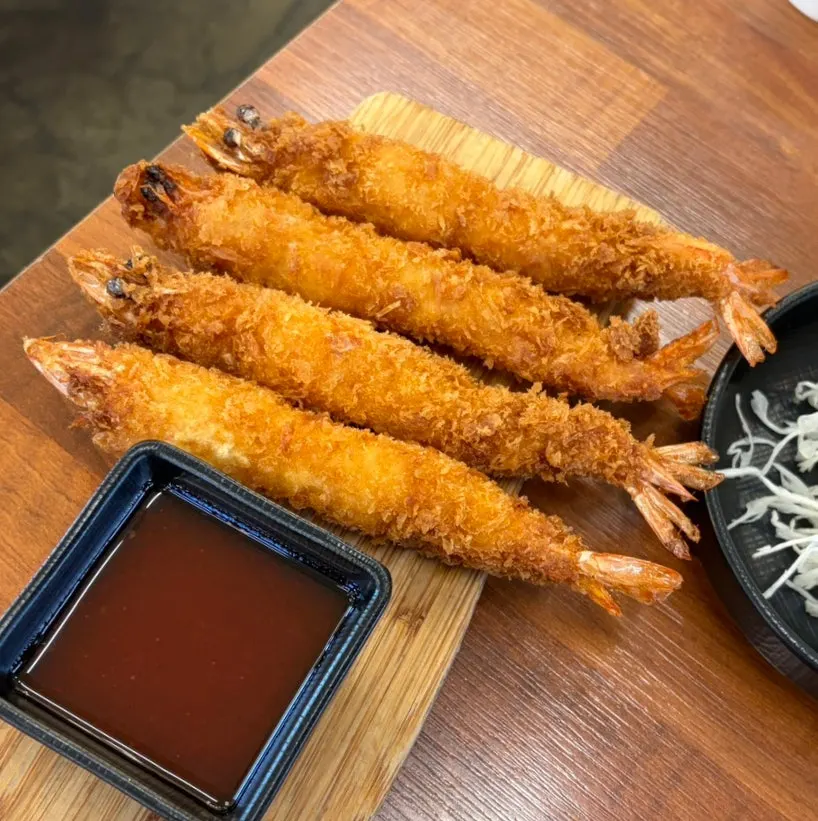 Self-serve bar with pickled radish and young radish kimchi