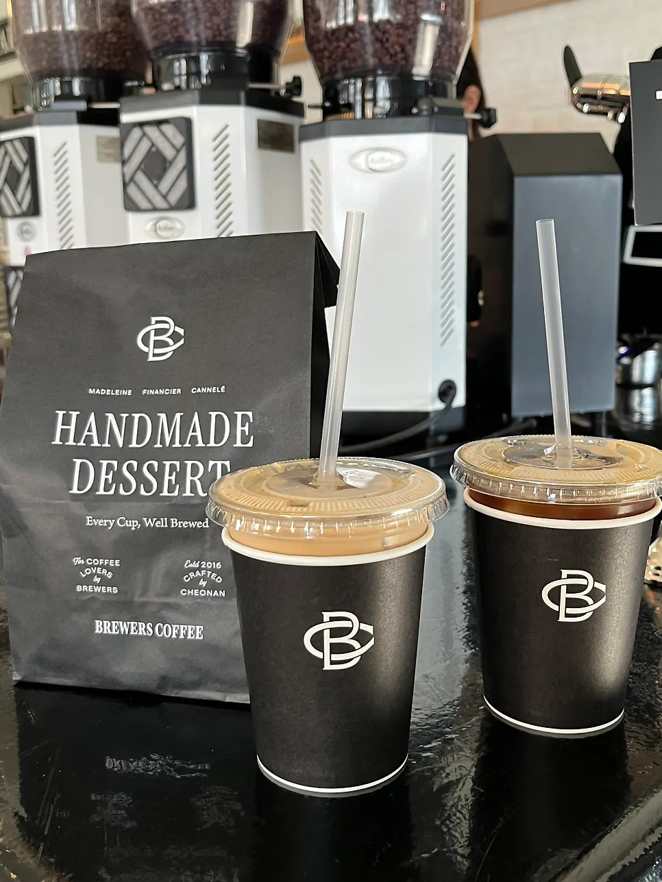 Coffee at Brewers Coffee Sinbu Branch near Cheonan Terminal