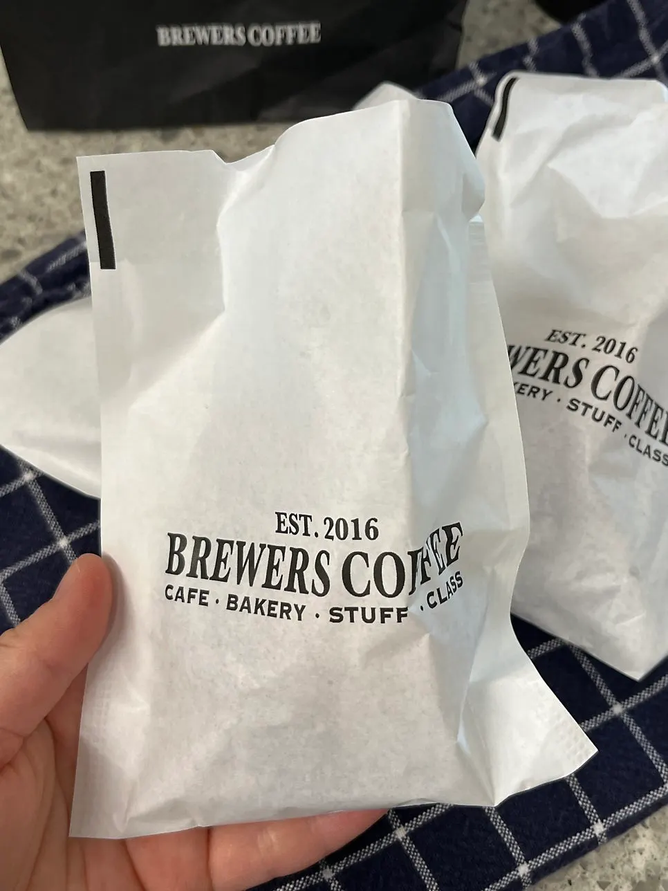 Dessert and drink at Brewers Coffee Cheonan Sinbu Branch