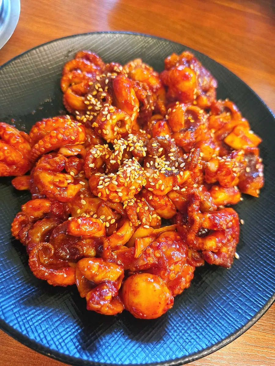 중간 맵기 쭈꾸미볶음 클로즈업
