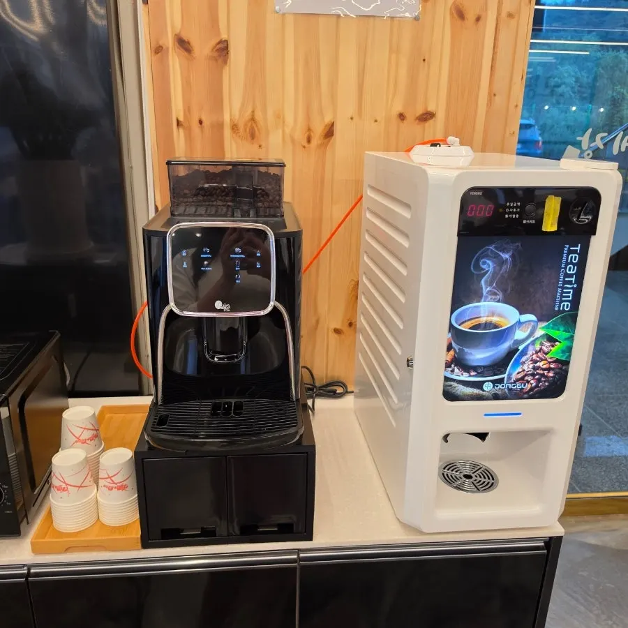 Coffee and candy served after the meal