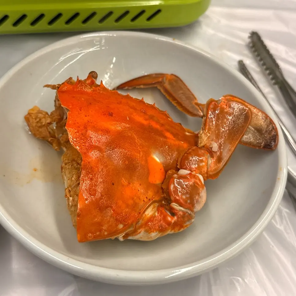 A plump piece of crab meat