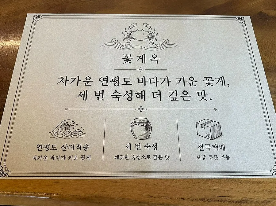 Kkotgeok menu and set options