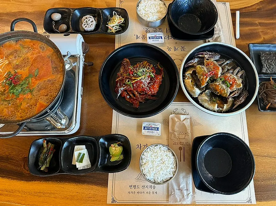 C Set with albae-gi set meal and Yeonpyeong crab stew