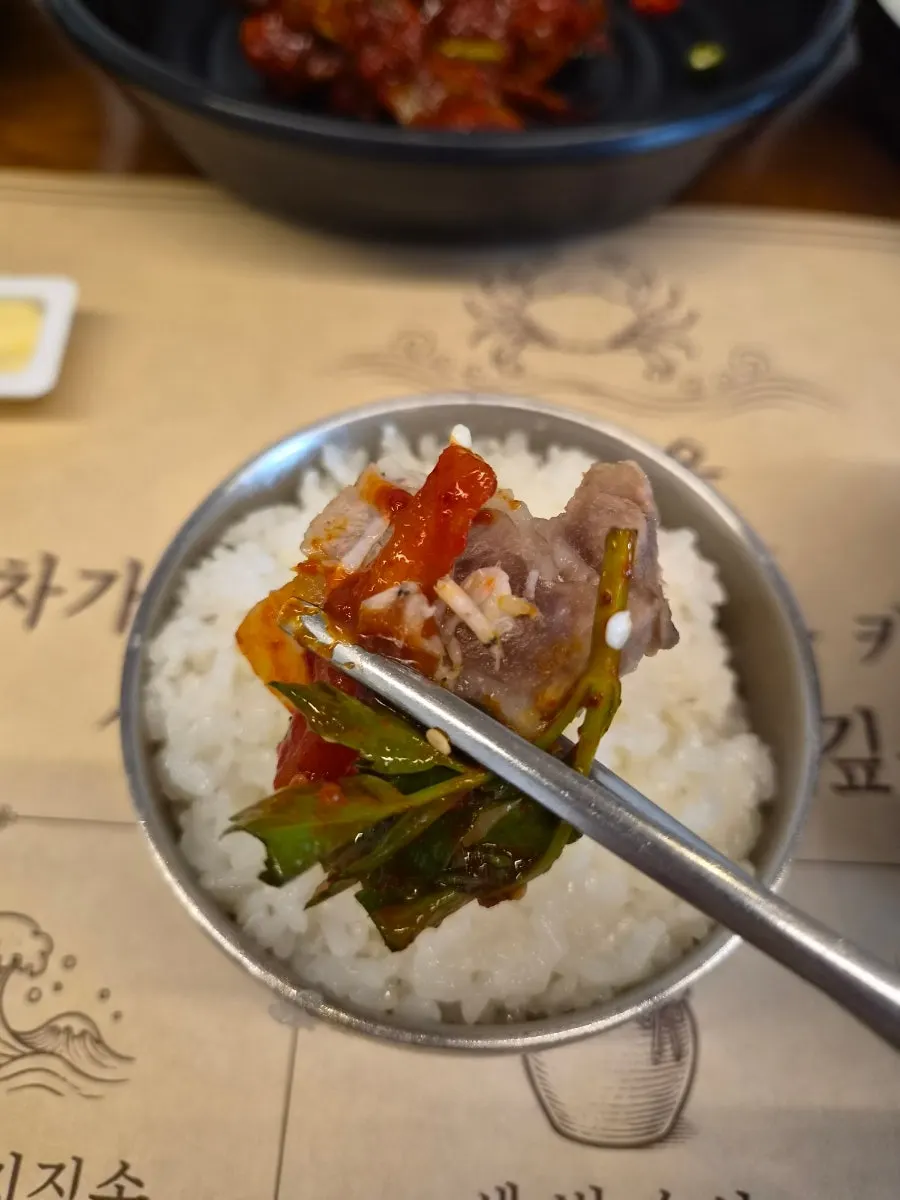 Sous vide pork belly served with vegetables