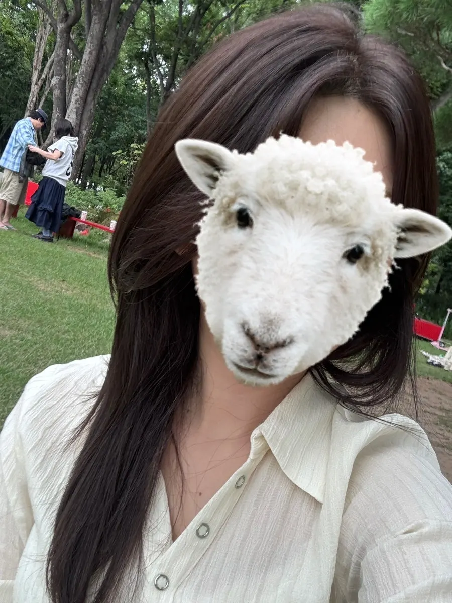 드라이 마무리한 애쉬매트브라운 헤어