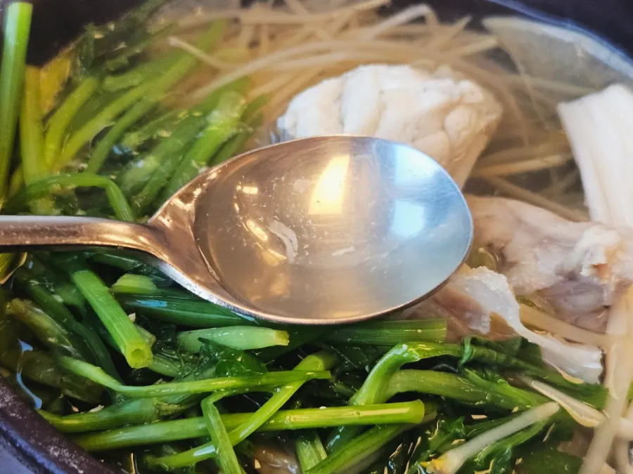 Milbok jiri with pufferfish and vegetables