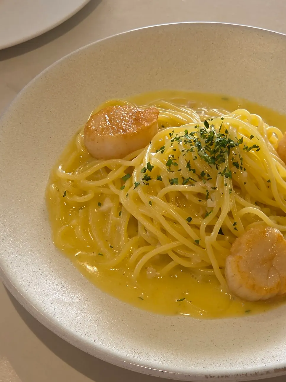 Scallop Butter Lemon Pasta and Honey Cod Steak