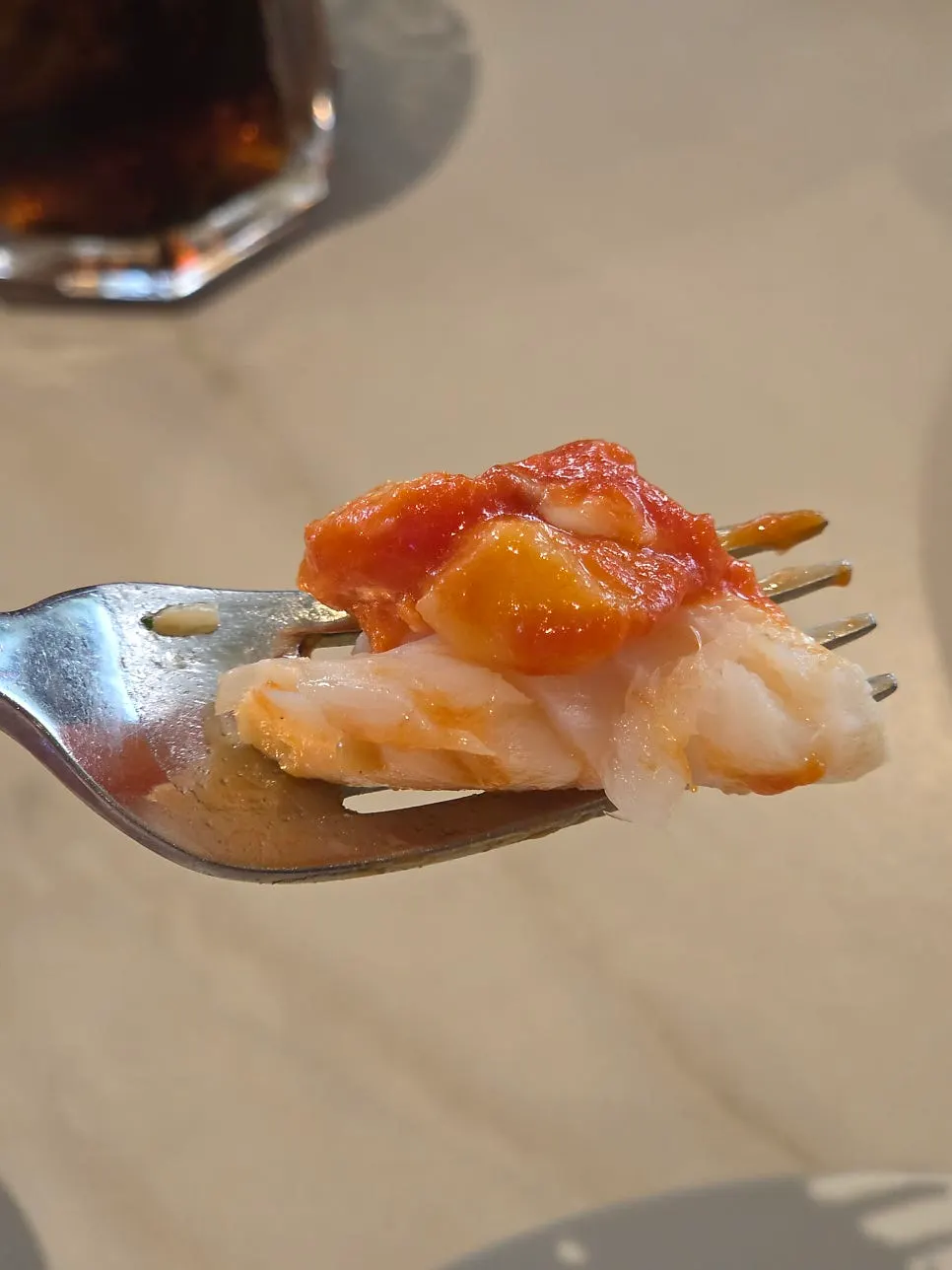 Honey Cod Steak with tomato sauce