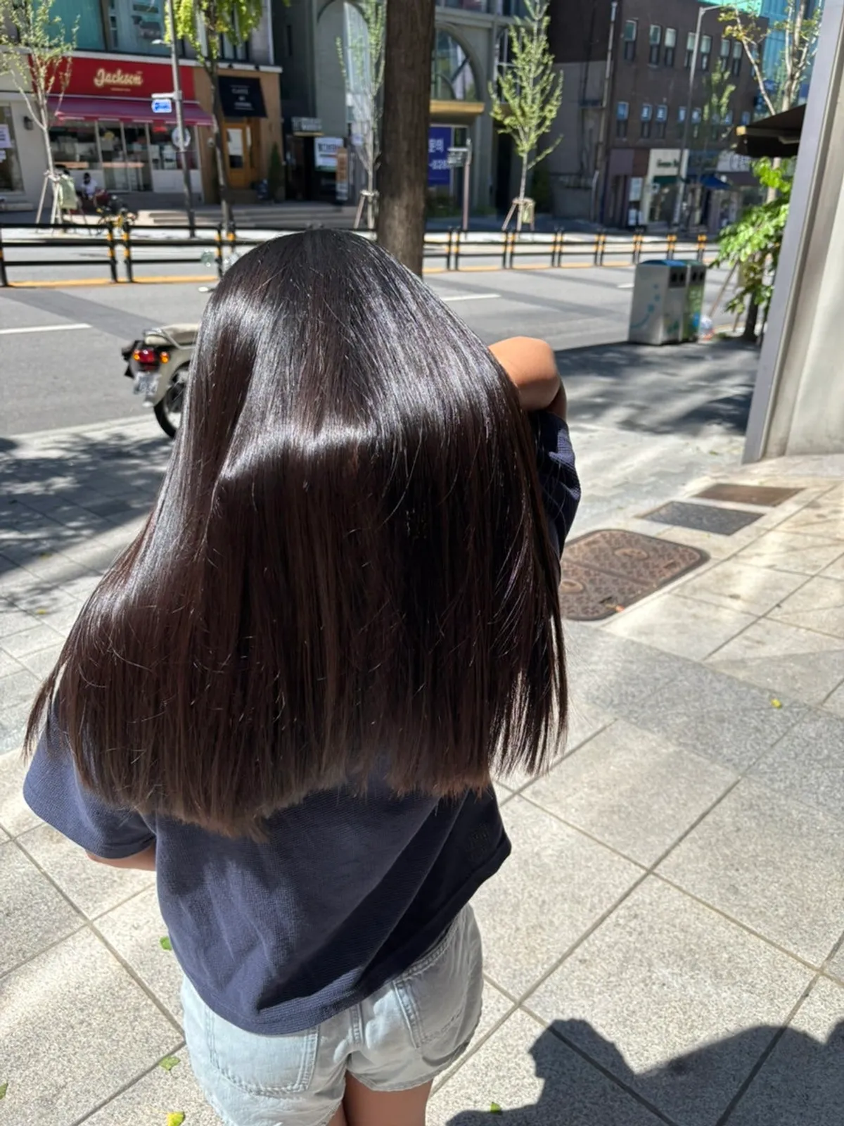 클리닉 후 차분해진 둘째 딸의 머릿결