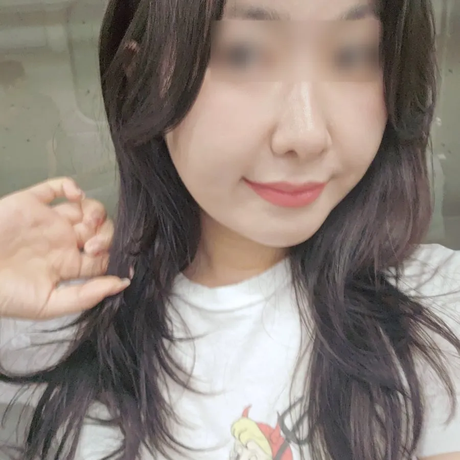 피부톤에 맞춘 브라운 염색 결과