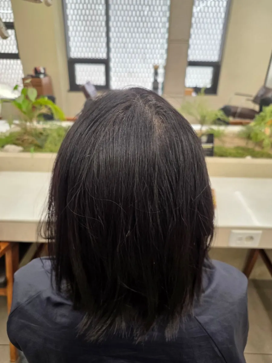 모발 컨디션을 살피는 상담 과정