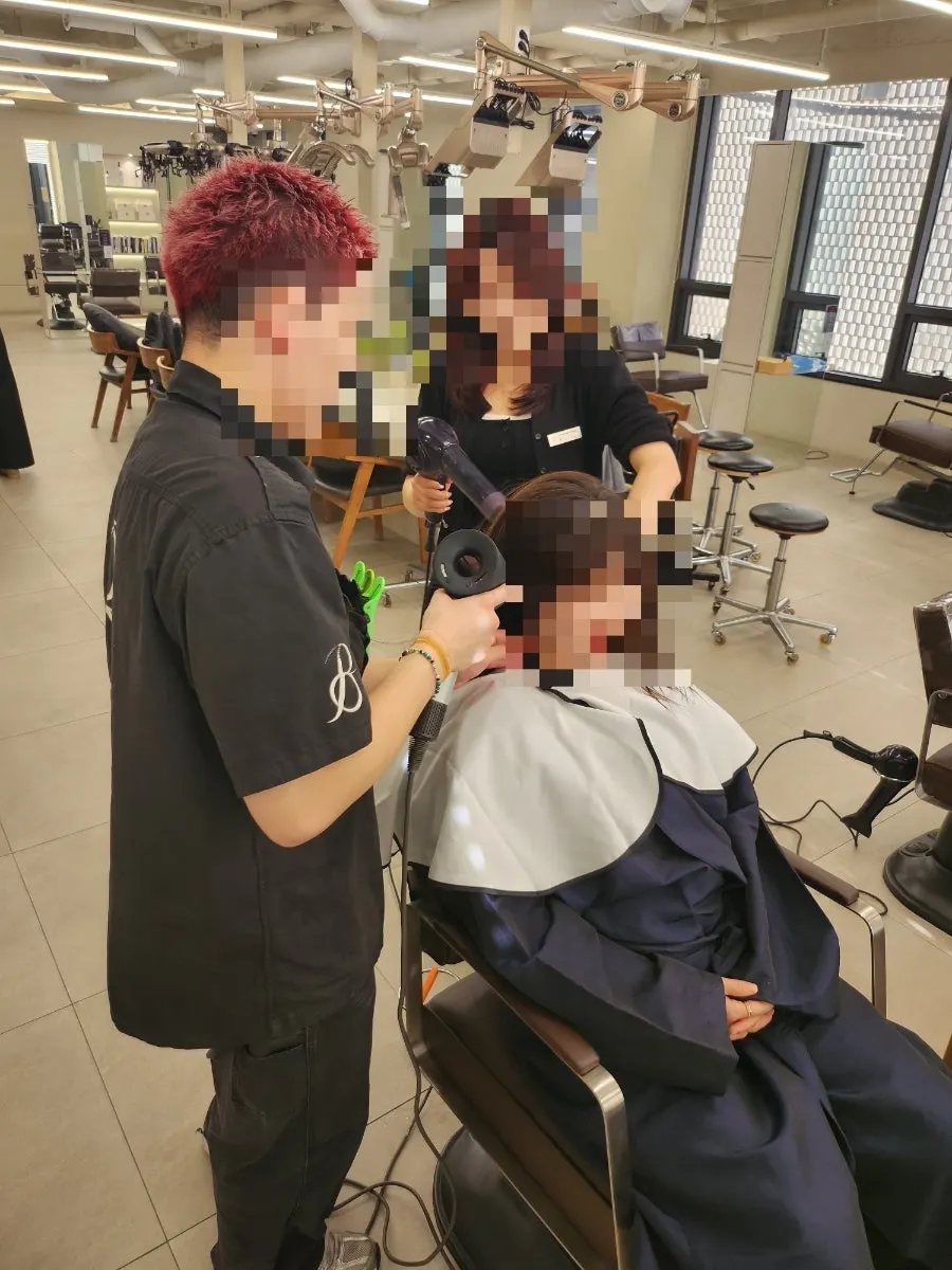 나노스팀 20분 진행 장면