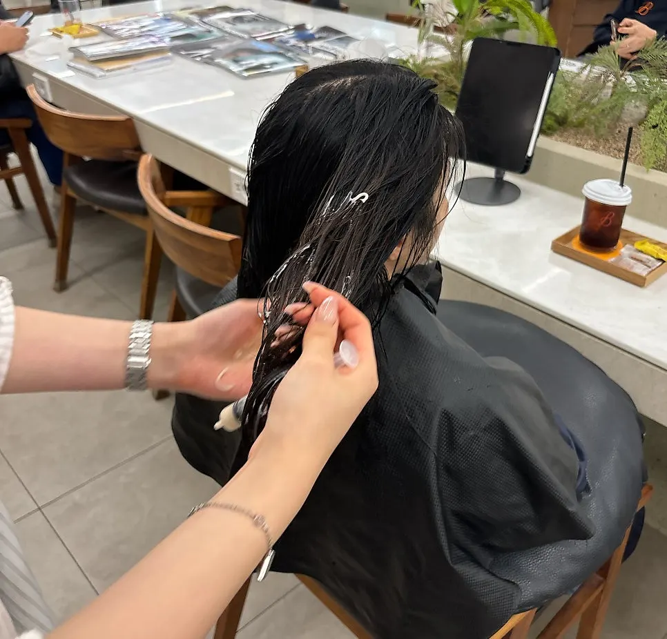 Thorough combing after product application
