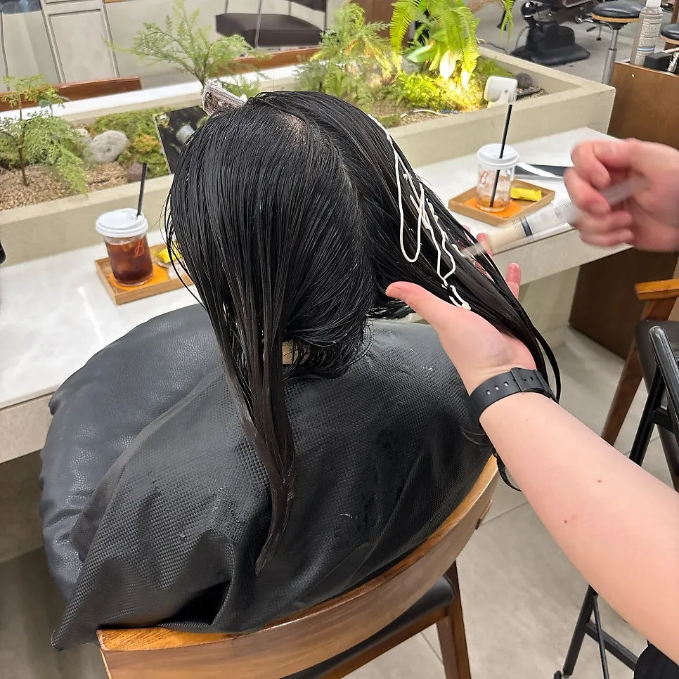 Heat tool used to help nutrients penetrate the hair