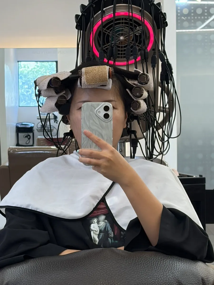 롯드를 말고 진행하는 디자인펌 시술