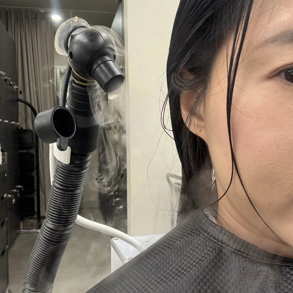 Heating cap process to drive keratin into the hair