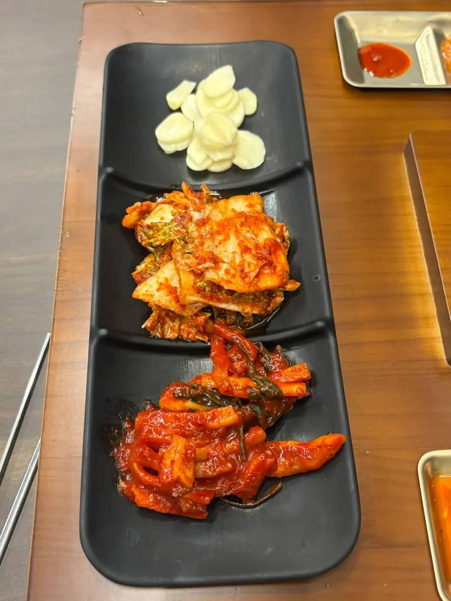 A plate of tangy accompaniment side dishes
