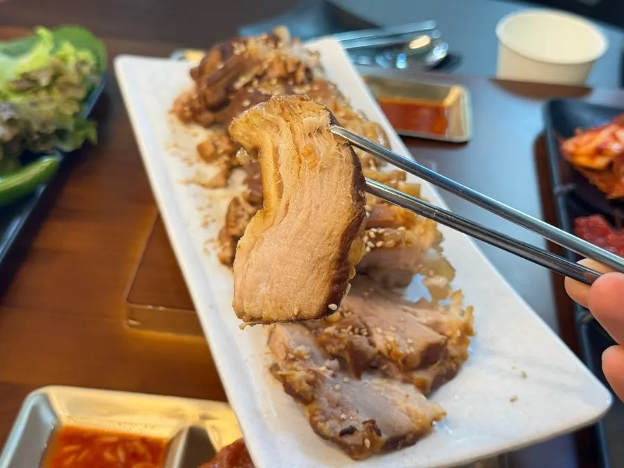 보쌈과 함께 나온 김치