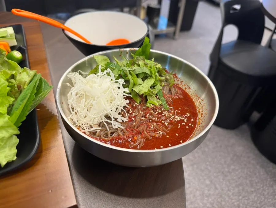 Free makguksu served with dine-in orders