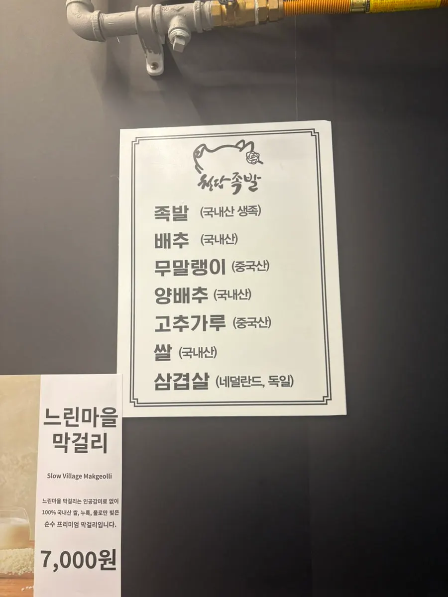 豬腳菜色組合與產地標示