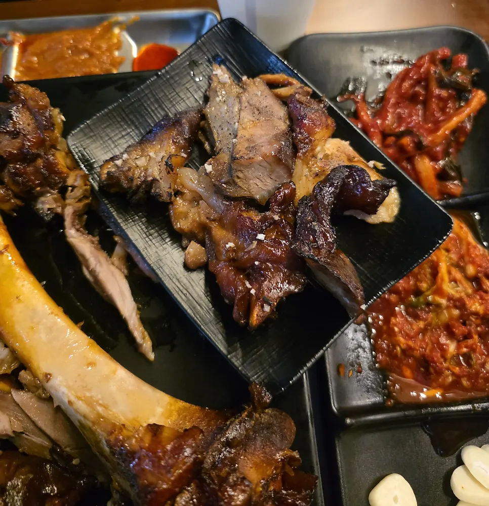 서비스로 나온 직화소금구이