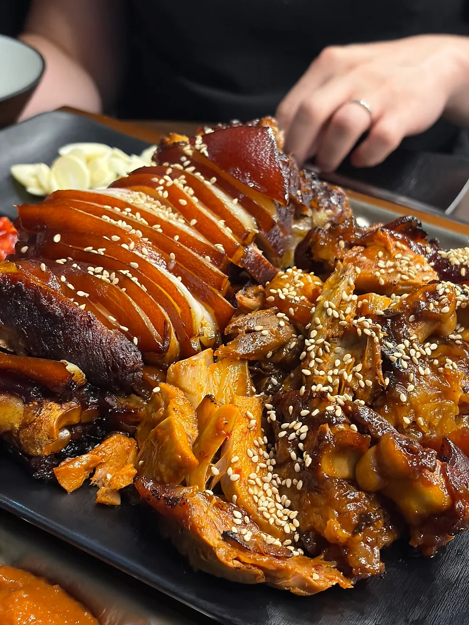 Jokbal meat with chewy skin attached