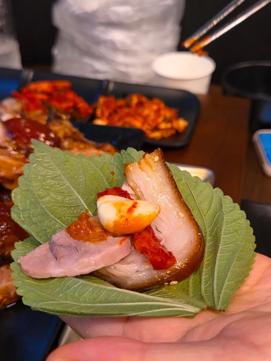 서비스로 나온 막국수
