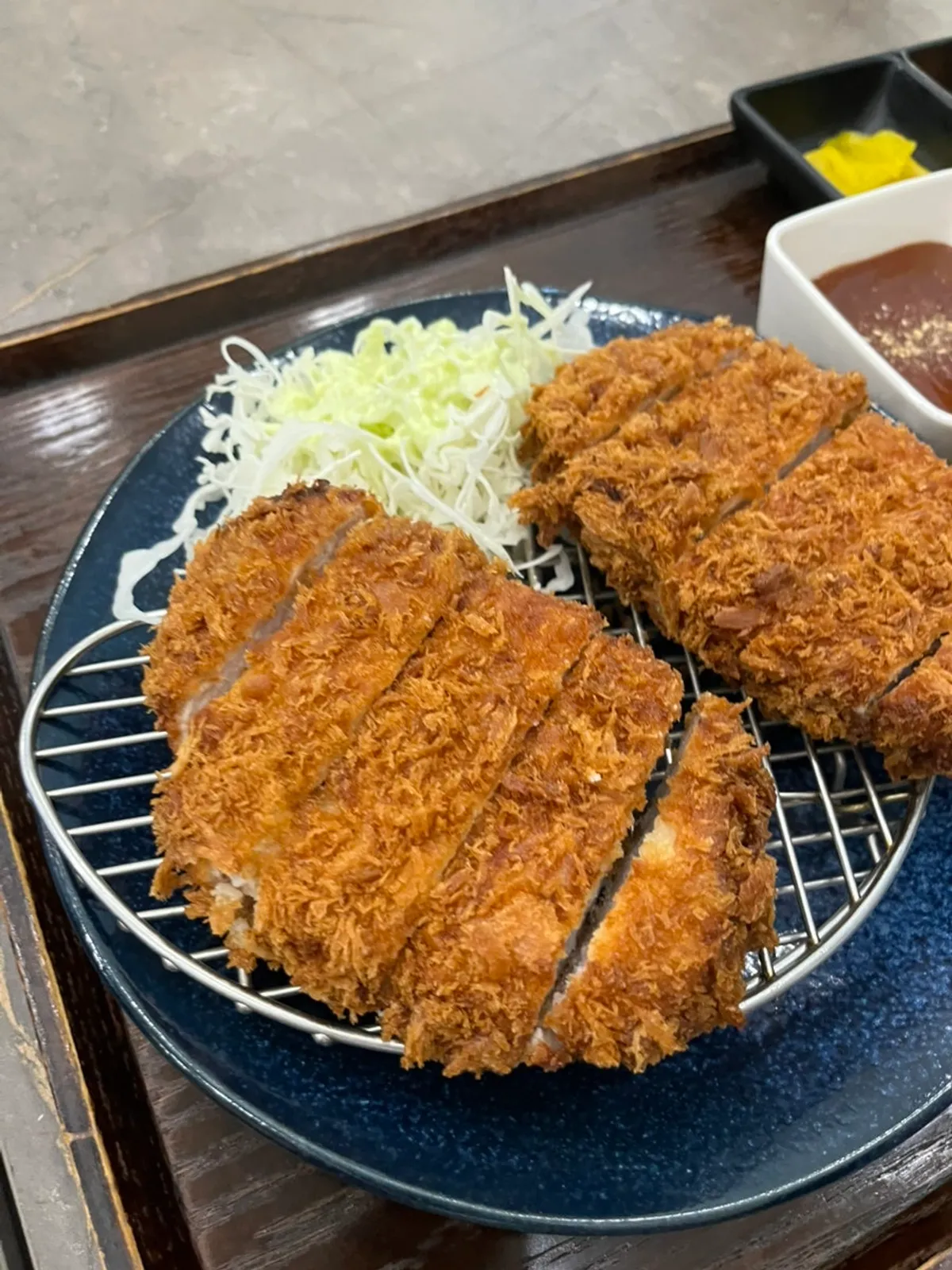 Handmade aged double pork cutlet with two loin cuts
