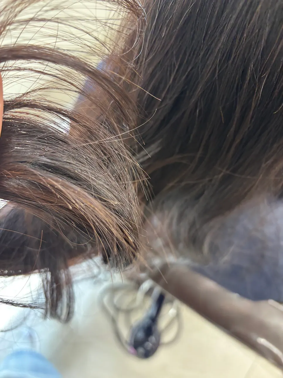 Perubahan rambut sebelum dan sesudah perawatan keratin clinic