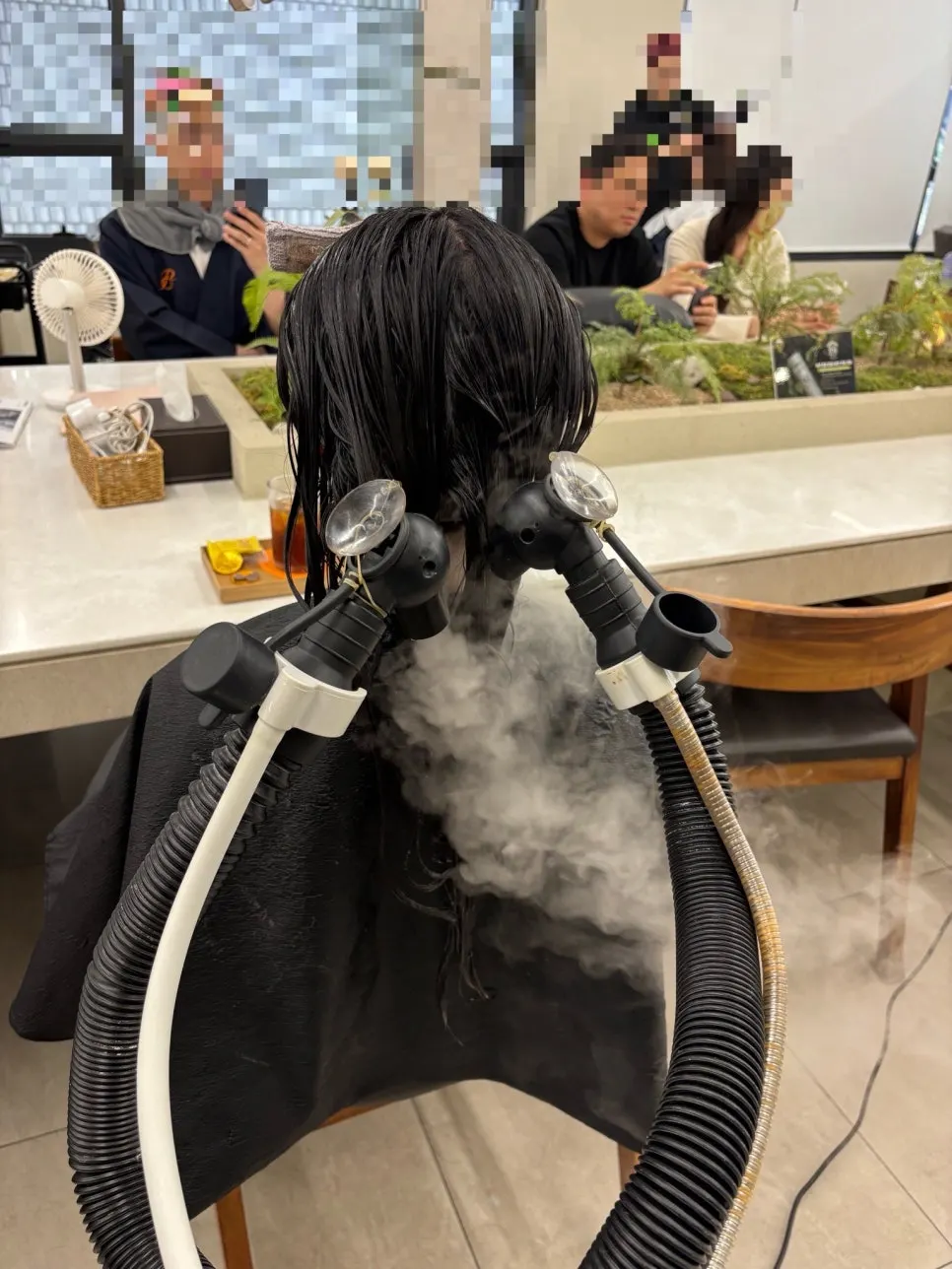 Heating cap untuk penyerapan protein keratin